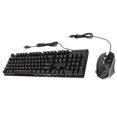thumbnail image 3 of Keyboard And Mouse, 104 Keys Keyboard And Mouse Combo RGB Colorful Backlit USB Wired Drainage Design Floating Keycap Keyboard Adjustable 1600DPI Mouse, 3 of 8