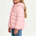 thumbnail image 6 of YUANxueke Boys Girls Puffer Jacket Zip up Hooded Winter Coat Winter Warm Outerwear,Pink,7-8 Years, 6 of 7