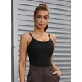 thumbnail image 4 of DARING DIVA Women's Body Shaper Cami Vest Tummy Control Shapewear Camisoles Black S, 4 of 6