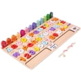 thumbnail image 1 of Muyoka Preescolar Alfabeto Número Forma Rompecabezas de aprendizaje Bloques de madera Rompecabezas Juego de tablero Montessori Juguete Número Contar Forma Clasificación Juguete de educación temprana p Muyoka Hogar, 1 of 6