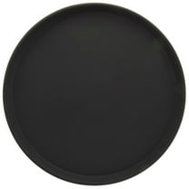 HUBERT® Serving Tray Nonskid Round Black Polypropylene - 16" Dia x 1" H