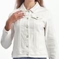 thumbnail image 5 of Notus Fashion Women’s Premium Button-Down Denim Jacket - Elegant Comfort Soft, Stylish, and Versatile Long Sleeve Jean Jacket White XXXL, 5 of 6
