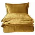 thumbnail image 2 of Swift Home Solid Crushed Velvet Duvet Cover Set, 2 of 3
