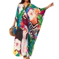 thumbnail image 2 of HAJWOH Plus Size Moo Moos Dress V Neck Short Sleeve Casual Cotton Moomoo Nightgown Loungewear, 2 of 5