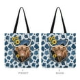 thumbnail image 6 of Renewold Cute Highland Cow Canvas Tote Bag for Women Girls, Animal Pattern Reusable Large Capacity Beach Bag with Inner Pocket for Wedding Birthday Holiday Travel, 6 of 6