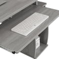 thumbnail image 6 of Techni Office Solutions 47.25" Gray Unique Techni Mobili Complete Workstation Computer Desk with, 6 of 8