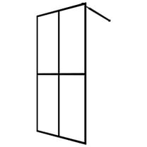 vidaXL Walk-in Shower Enclosure Bathroom Wall Panel Screen Tempered Glass