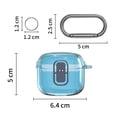 thumbnail image 3 of Carcasa Rígida PC Transparente Con Mosquetón Btafrte para Tune Flex 2023 Azul, 3 of 3