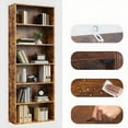thumbnail image 3 of CONCETTA 6 Shelf Bookcase, 63 Inch Tall Floor Standing Open Bookshelf for Home Office and Living Room, Classic Rust, 3 of 7