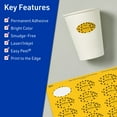 thumbnail image 3 of Avery Printable Oval Labels, Bright Yellow, 1" x 2", 960ct, 3 of 11