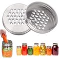 thumbnail image 1 of Couvercle de Déchiqueteuse de Pot Mason, Couvercle de Râpe à Fromage pour Pot Mason, Couvercle de Shaker à Fromage Réutilisable, pour Fromage Carotte (2.7 Po-2 Pcs), 1 of 1