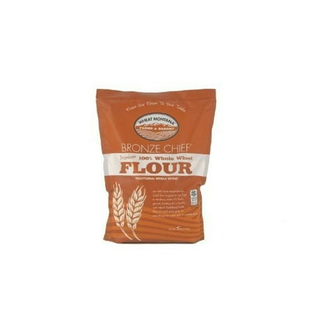 (2 Pack) WHEAT MONTANA BRONZE CHIEF FLOUR CASE 5 LB (Best Wheat Flour For Chapati)