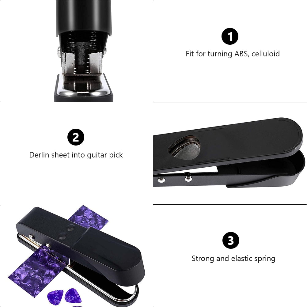 FOLOYORI 1Set DIY Guitar Making Tool for Creating Picks from Plastic Cards with Easy Hand Press