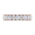 thumbnail image 3 of 1 Carat Diamond Wedding Band Ring in 14K Rose Gold (Ring Size 8.25), 3 of 4