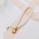 thumbnail image 1 of Pulsera de perlas para mujer Pulseras de hilo elástico con cuentas para fiesta nupcial Feliz Sencillez, 1 of 1