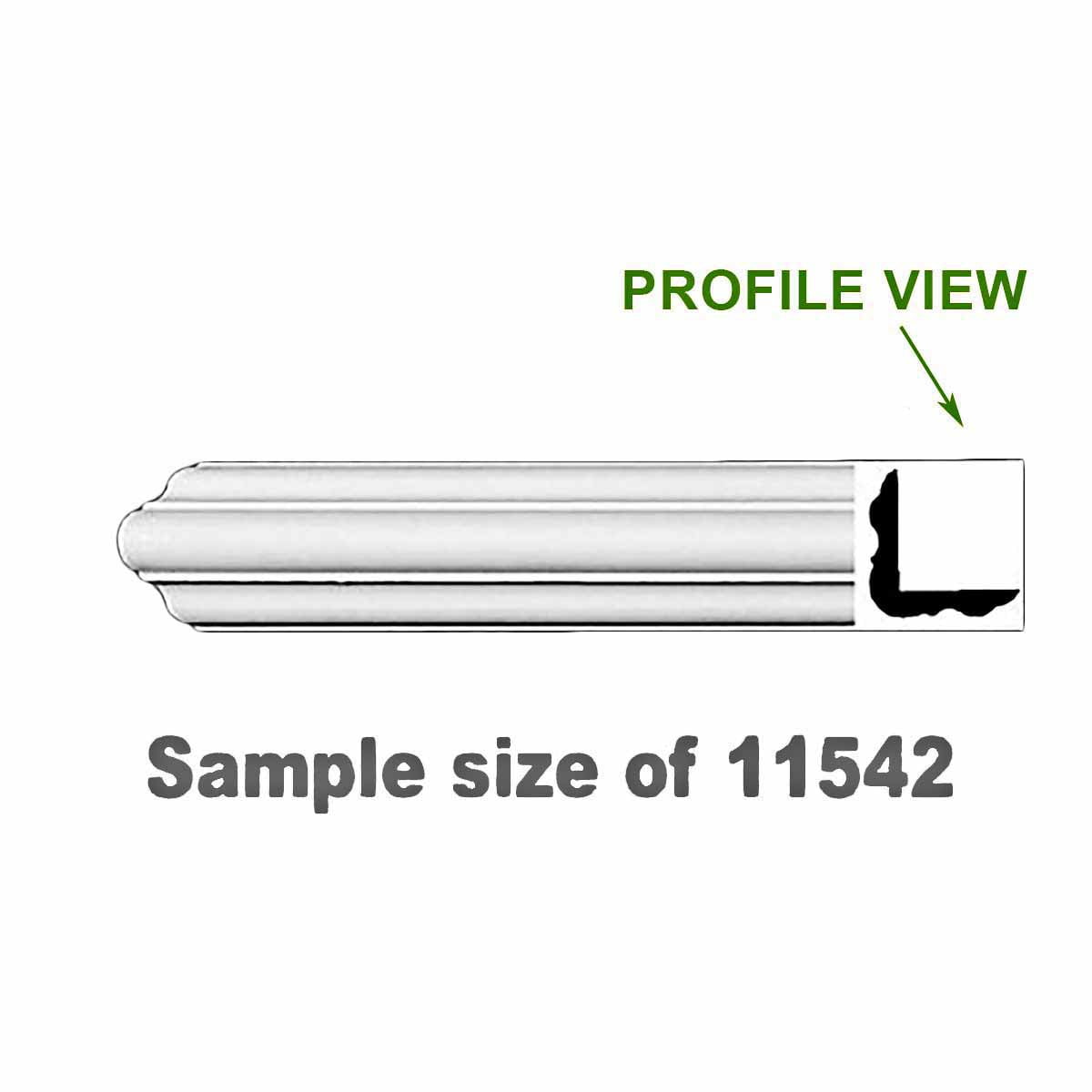 Cornice White Urethane Sample of 11542 23.75' Long | Renovator's Supply