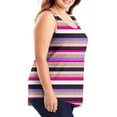 thumbnail image 4 of WRKEKC Débardeurs d'Été pour Femmes Imprimé Floral Col Rond Décontracté Grande Taille Cami pour Tenues d'Été et de Plage, 4 of 7