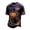 Dark Purple, variant on Halloween Men's Sport Jersey Top, Short Sleeve Crewneck Pumpkin Print Halloween Tees,Athletic Halloween Costumes Shirt for Men