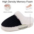 thumbnail image 3 of CHICVOMEY Women's House Slippers with Memory Foam Indoor & Outdoor Fuzzy Slip-On Shoes Winter Slippers for Women, 3 of 7
