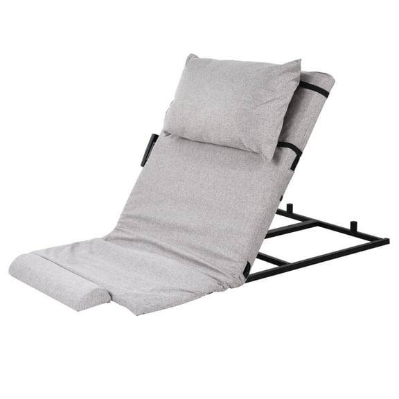 Electric Lifting Backrest for Bed, Back Lumbar Support, 440 lbs Capacity, 2-80° Adjustable Lifting Bed Backrest, Machine Washable Fabric, for Pregnant Women Elderly Patient Handicap (Gray)