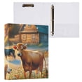 thumbnail image 3 of Animals House Flowers Dog Cows 3 Ring Binders 1.5 inch Hardcover File Folders with Interior Pockets A4 Size Organizer for School Office Hospital Set of 2, 3 of 8