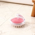 thumbnail image 4 of M Buder Soft Tooth Hair Scalp Massager Shampoo Brush, Transparent Shower Scrubber, Ergonomic Handheld Head Scalp Massage Tool for Men and Women, Enhances Circulation and Removes Dandruff (Pink), 4 of 9