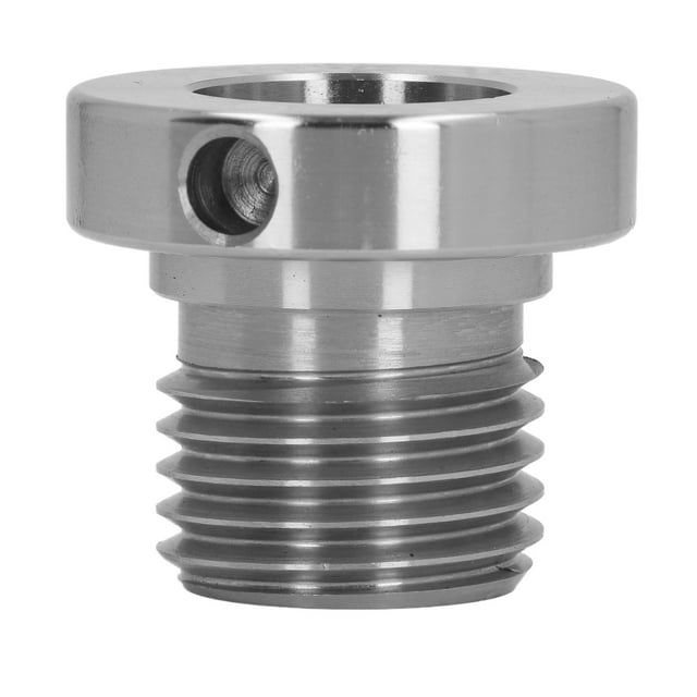 Stainless Steel Lathe Spindle Adapter with 33mm Male and 25mm Female Threads for Woodworking Lathe Extension