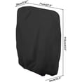 thumbnail image 2 of Funda para silla de exterior de tela Oxford 210D, impermeable, apilable, para sillón, 71 x 20 x 34 x 110 cm (negro) esquí esquí Gafas de esquí, 2 of 3