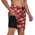 thumbnail image 2 of Daiia Ho-Ho-Ho Mens Swim Trunks Swim Shorts Quick Dry Swim Shorts with Mesh Lining Pockets-Large, 2 of 9