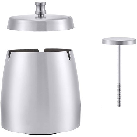 Cendrier Inox GERMANUS Wind - Cendrier Extérieur Résistant Vent
