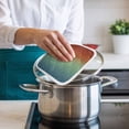 thumbnail image 4 of Burnt Orange Teal Ombre Pot Holders for Kitchen Heatproof Potholder, 5 Pack Modern Abstract Art Aesthetics Hot Pads Multipurpose Oven Pads Cloth Potholders Trivet for Cooking Baking, 4 of 8