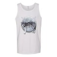 thumbnail image 2 of Wild Bobby Full Moon Cute Arctic Mountain Snow Dire Wolf Men Tank Top, 2 of 5