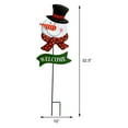 thumbnail image 2 of YUMBOR 10” x 34” Hand-Painted Metal Christmas Snowman Yard Signs, 2 of 6