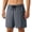 Gray, variant on Men Swim Trunks Gym Shorts with Mesh Liner Zipper Pocket Quick Dry Breathable for Workout Runing Beach Pool Dark Blue,S
