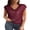 Burgundy, variant on Women's Sparkling Sequin Sleeveless Top - Shiny Casual Party Shirt for Summer