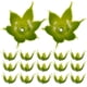 thumbnail image 1 of 100 Uds receptáculo cálices falsos tallos de flores para manualidades flores artificiales sépalos materiales de cálices DIY, 1 of 5