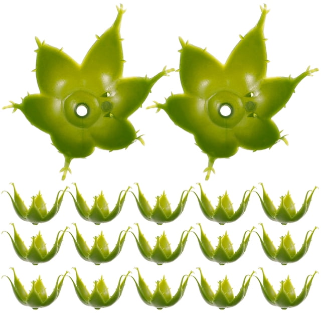 FELTECHELECTR 100 piezas de cálices de flores artificiales, cálices de plástico, receptáculos de flores de plástico, receptáculos de cálices para flores de bricolaje