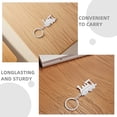 thumbnail image 2 of WEUVEB 2 Pcs Creative Zinc Alloy Train Keychains Key for Professionals and Collectors, 2 of 9