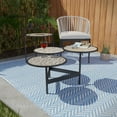 thumbnail image 2 of SEI Furniture Lorengo Outdoor 3-Tier Cocktail Table w/Multi-Color Tile in Black, 2 of 4