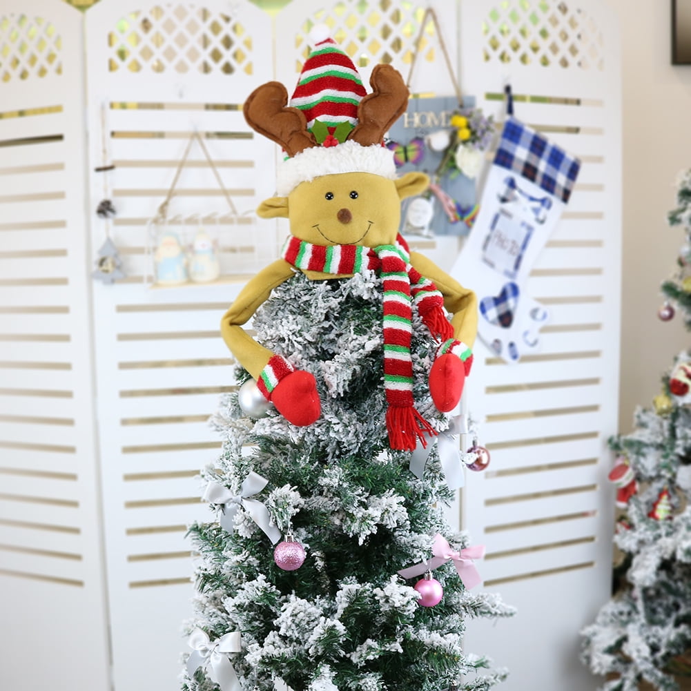 PRETYZOOM Christmas Tree Top Star Glittering Hanging Xmas Tree Topper Decoration 