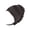 Brown black, variant on Realistic Hairpiece Headband With Braid Natural Bangs For Girls Women