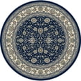 thumbnail image 1 of Dynamic Rugs ANR8571203464 7 x 1 Pi Ancien Jardin 57120 Tapis Traditionnel Rond - 3464 Bleu Marine, 1 of 1