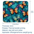 thumbnail image 5 of Butterfly Square Printed Desk Mat Gaming Mouse Pad Non-Slip Rubber Bottom 8.3x9.8 Inch - Suitable for Office and Gaming, 5 of 6