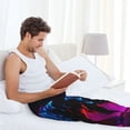thumbnail image 5 of Sikiie Futuristic Purple Panther A、 Mens Pajama Pants Sleep & Lounge Pants, PJ Bottoms With elastic waistb and Pockets Medium, 5 of 6