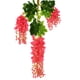 thumbnail image 2 of Artificial Flower Vine Garland | Violet Faux Floral Rattan | Hanging Wall Decoration for Home Wedding Party Photo Backdrop | Durable Realistic Greenery | 12 Flowers Included, 2 of 7