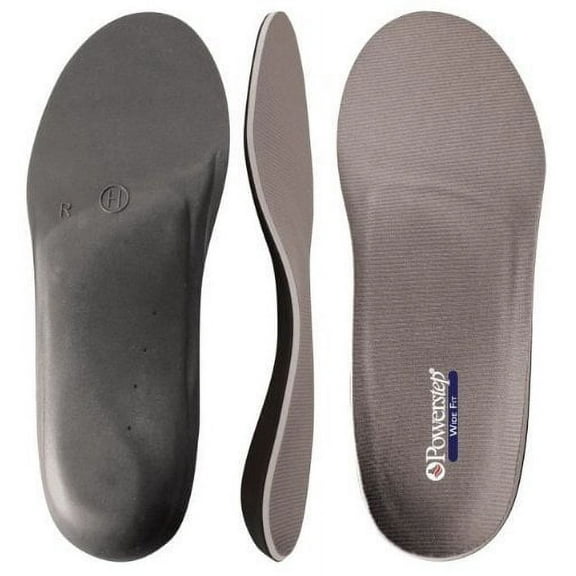 Powerstep Wide Fit Orthotics - 3E-6E Unisex Shoe Insoles