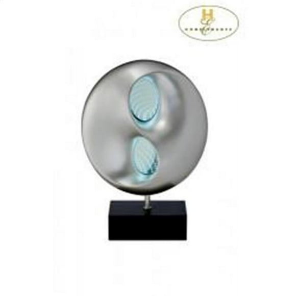 Homelegance H19743 Neleh Collection LED Table Lamp, Polyresin Silver - 14.5 x 6 x 20 in.