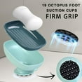 thumbnail image 4 of Under 10 Bathroom Products Soap Dish Self Leaking Wash Easy Clean Soap Dish for Shower Suction Cup Soap Container Soap Dish for Bathroom Kitchen Sinks (Grey), 4 of 4