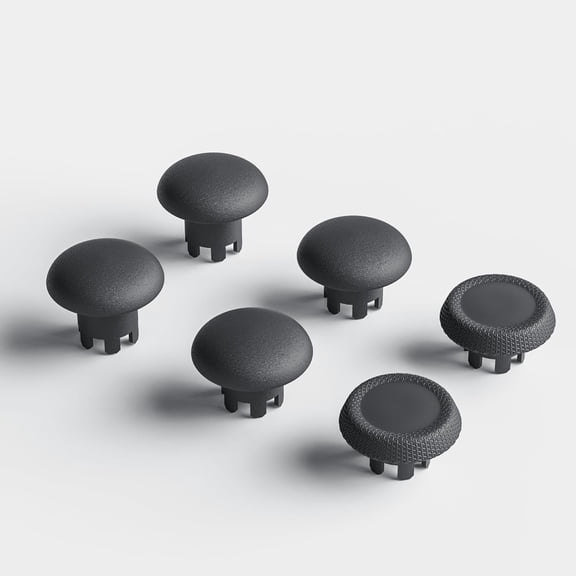 Performance Thumbstick Caps Replacement Kit for PS5 DualSense Edge Controller, Thumb Stick Grips Accessories for PlayStation 5 Pro Elite Controller (Standard Concave*2, Low Dome*2, High Dome*2)