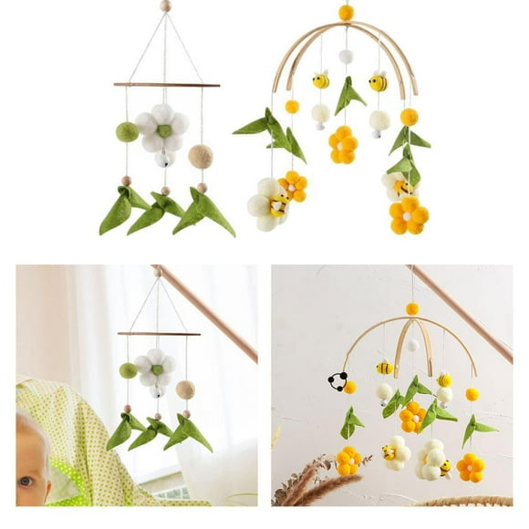 2x Musical Crib Mobile Bed Toy Rattle Activity Toy for Stroller Pram Gifts Hugo Móvil Musical para Cuna